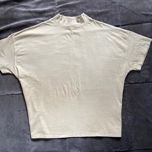 Free People Mock Neck Short Sleeve Top